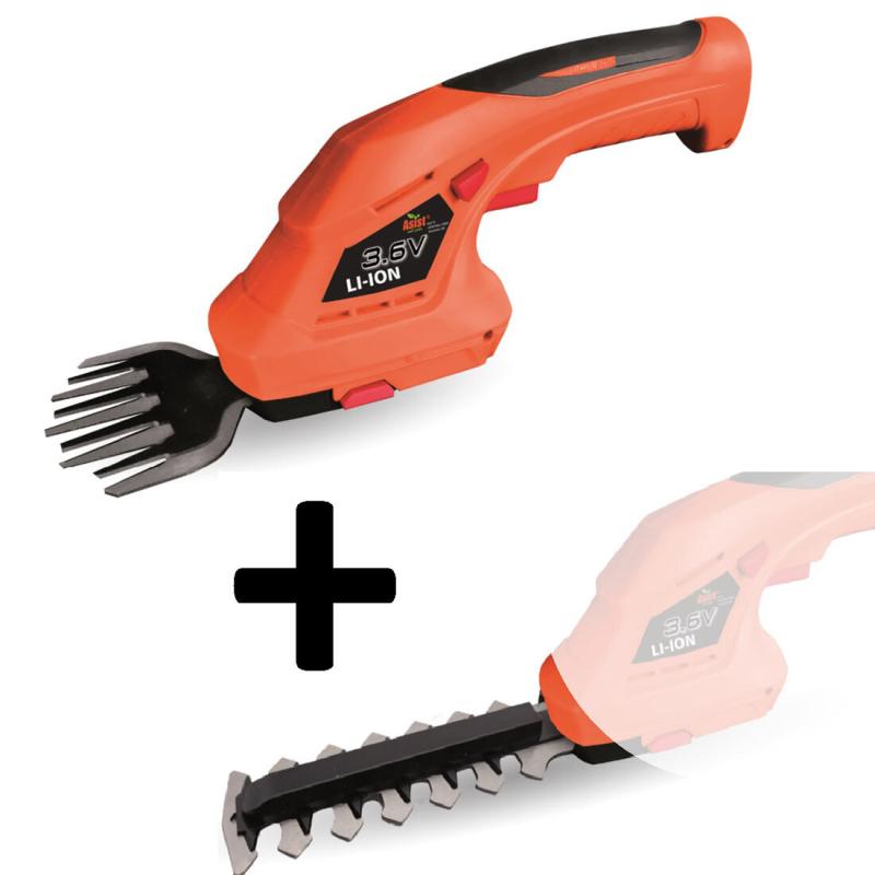 ASIST Nůžky aku na trávu, keře, 3,6V Li-Ion ASIST