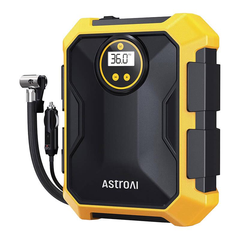 Astroai Vzduchový kompresor CZK-3674 12V DC 100PSI (žlutý)