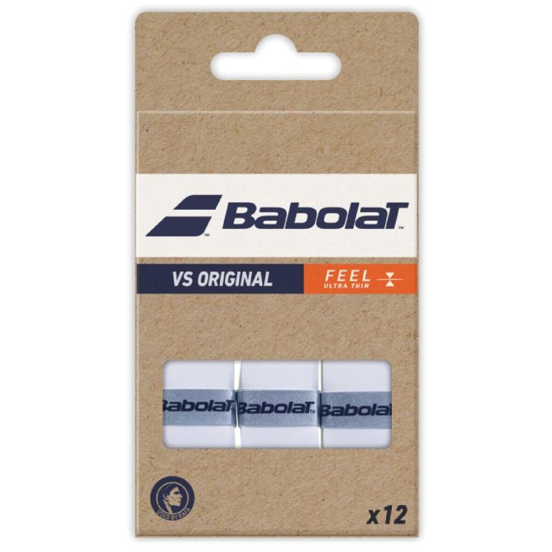 Babolat VS Original X12 overgrip omotávka tl. 0,43 mm bílá