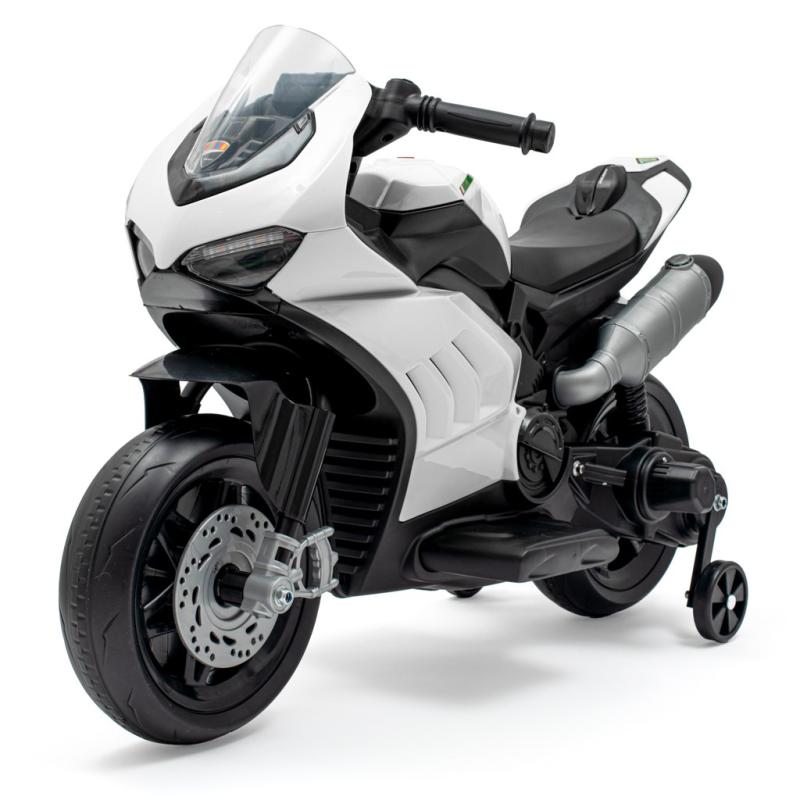 Baby Mix Dětská elektrická motorka Supersport bílá