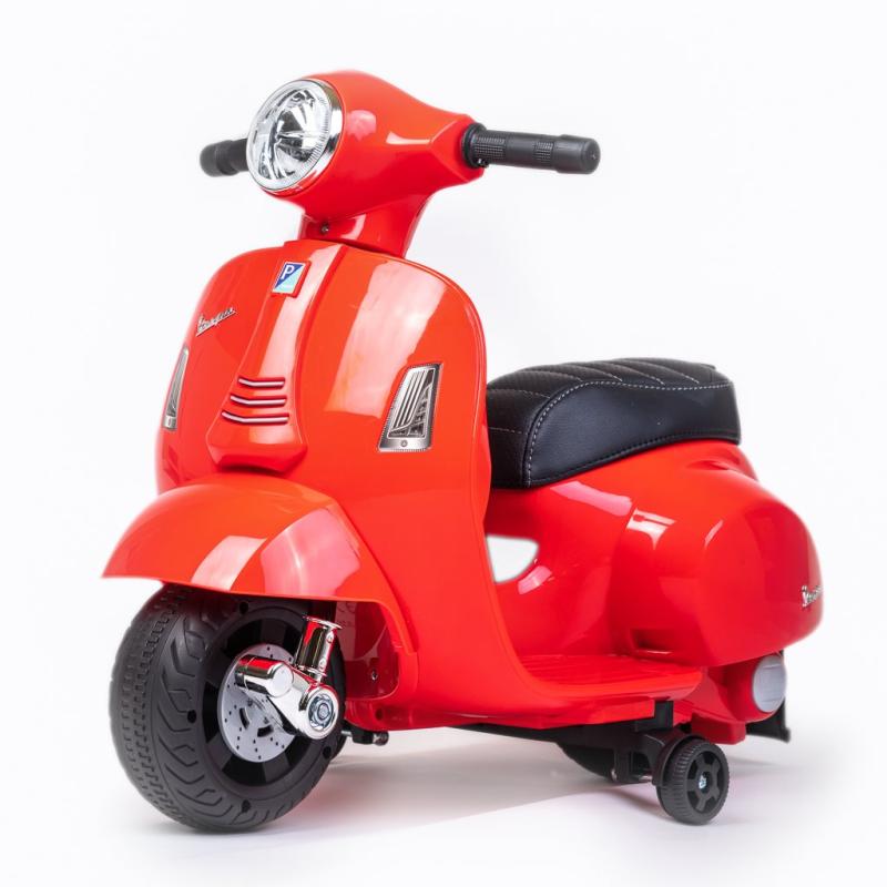 BABY MIX Dětská elektrická motorka Vespa červená