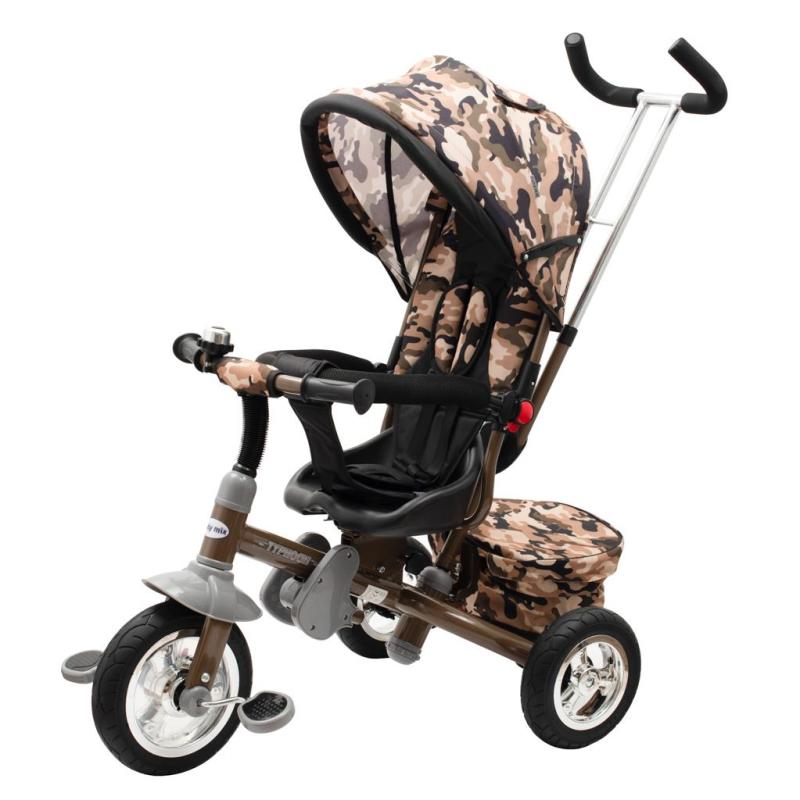 BABY MIX Dětská tříkolka 3v1 TYPHOON 360° army