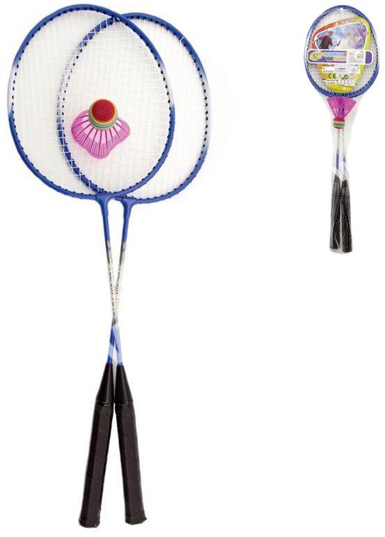 Badminton set 2 pálky kovové + míček různé barvy