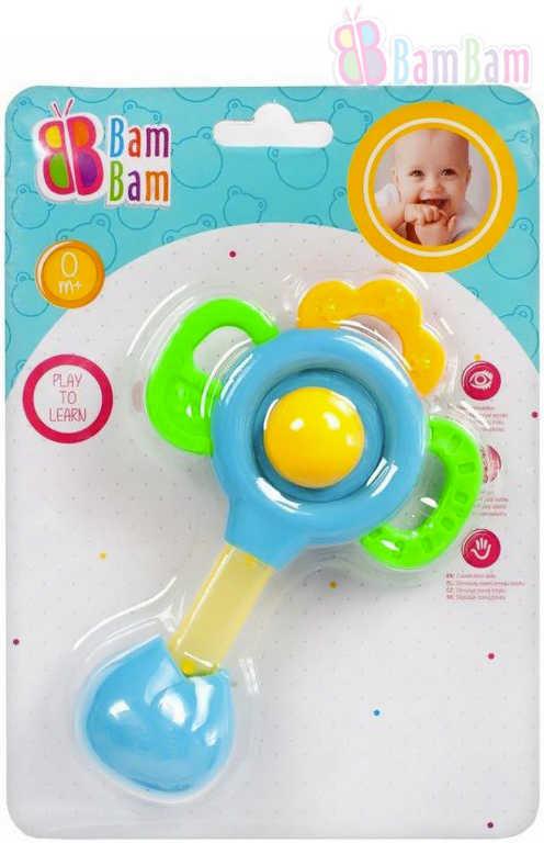 Bam Bam Baby chrastítko KYTKA kousátko pro miminko
