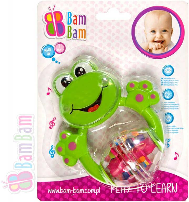 Bam Bam Chrastítko plastové ŽABKA pro miminko