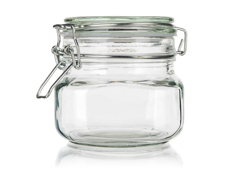 Banquet Dóza hermetická hranatá 500ml skl. s patentním uzávěrem