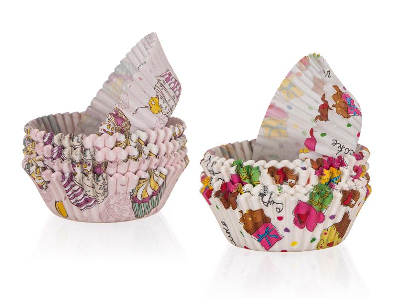 BANQUET Košíček cukrářský 8,7x4cm (100ks) MUFFINS mix