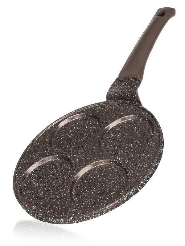 BANQUET Lívanečník GRANITE BROWN 26cm, 4 lívance, nepřilnavý povrch