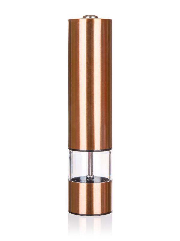 Banquet Mlýnek na koření elektrický 22cm COPPER akryl+nerez MĚĎ