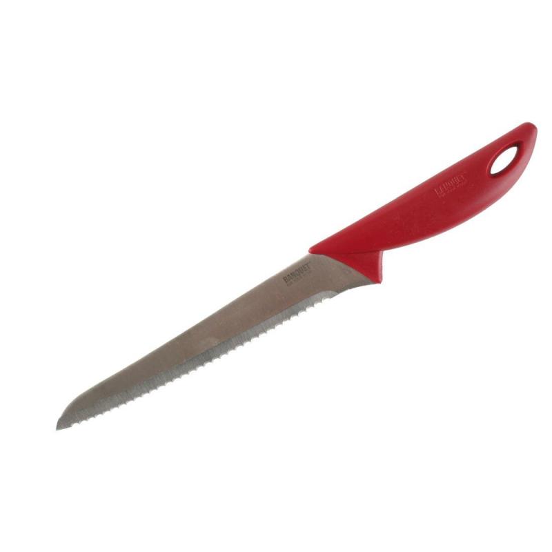 BANQUET Nůž na chléb 20cm CULINARIA RED