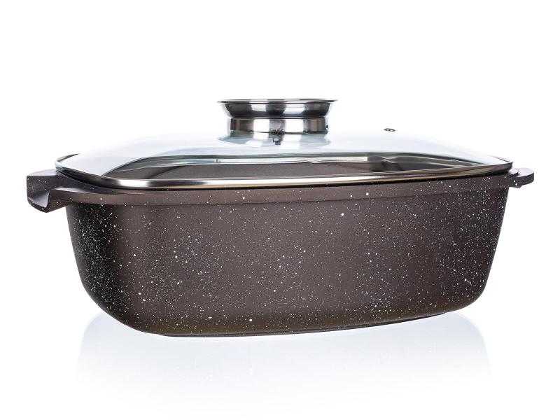 BANQUET Pekáč 39,5x22x11cm nepřiln.povrch PREMIUM Dark Brown s aroma knobem