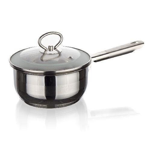 Banquet Rendlík 14cm se skl.poklicí 0,9l nerez MATTE NEW LINE indukce