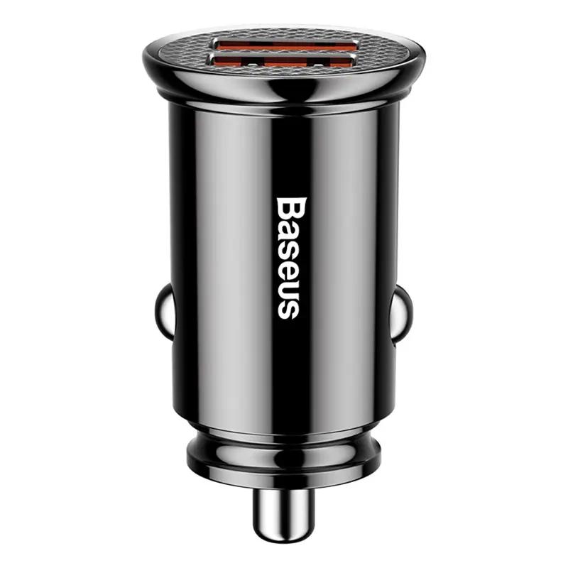 Baseus nabíječka do auta 2xUSB QC3.0 5A 30W (černá)