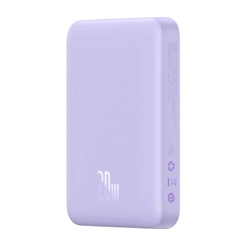 Baseus Powerbanka Magnetic Mini 10000mAh 20W MagSafe (fialová)