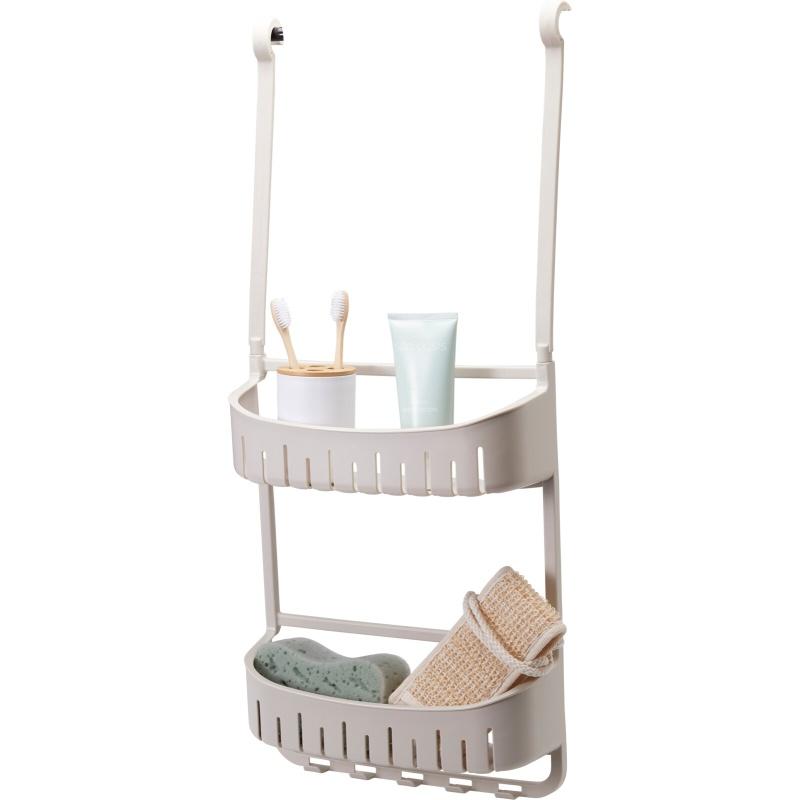 Bathroom Solutions Regál koupelnový závěsný s přísavkami béžový