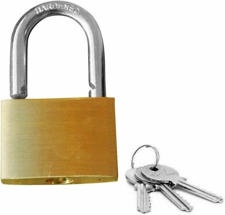 BCB Adventure mosazný zámek s klíčky Brass Padlock