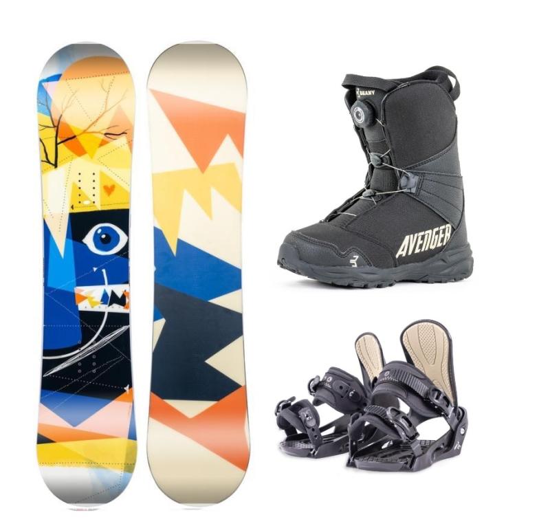 Beany Bonjour detský snowboard + Beany Junior viazanie + Beany Avenger BS topánky