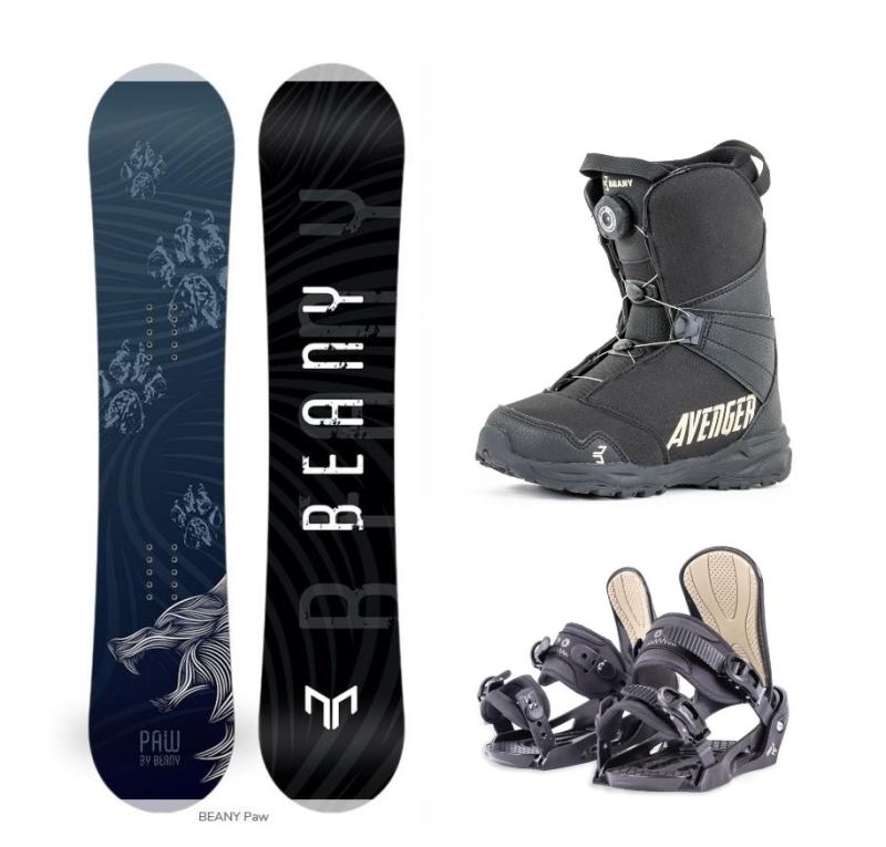 Beany Paw juniorsky snowboard + Beany Junior viazanie + Beany Avenger BS topánky