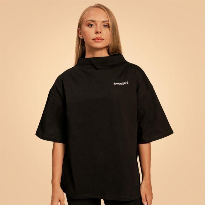 BeastPink Dámske tričko Oversized Bliss Black