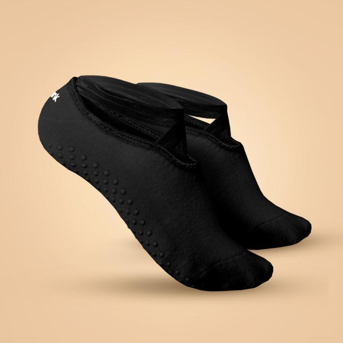 BeastPink Ponožky Grip Yoga Socks Black POUZE M - černá (VÝPRODEJ)