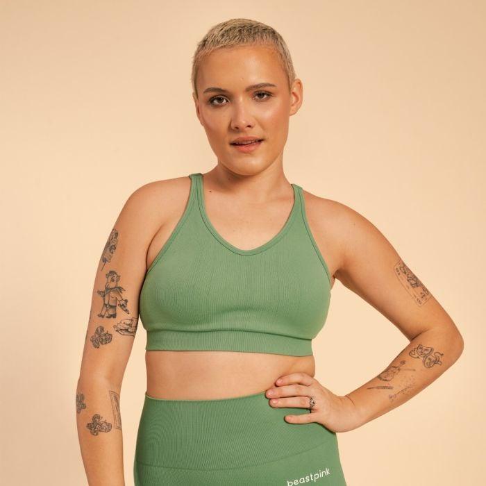 BeastPink Športová podprsenka Hyper Olivine
