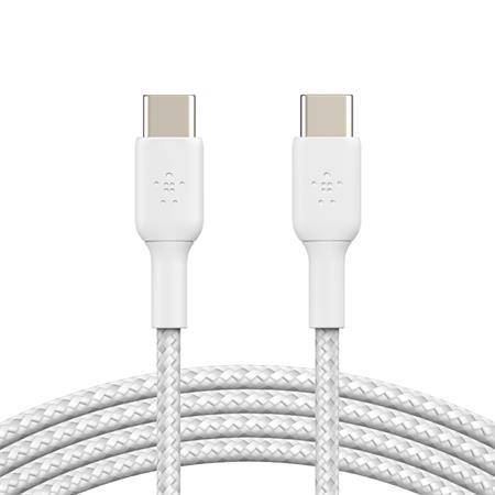 Belkin BOOST CHARGE™ USB-C/USB-C kabel, 1m, bílý - odolný
