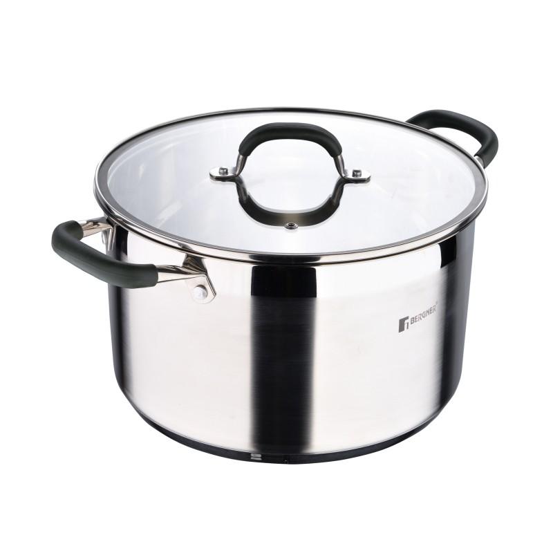 Bergner Hrnec s poklicí nerez MIDNIGHT 28 cm 9,5 litru