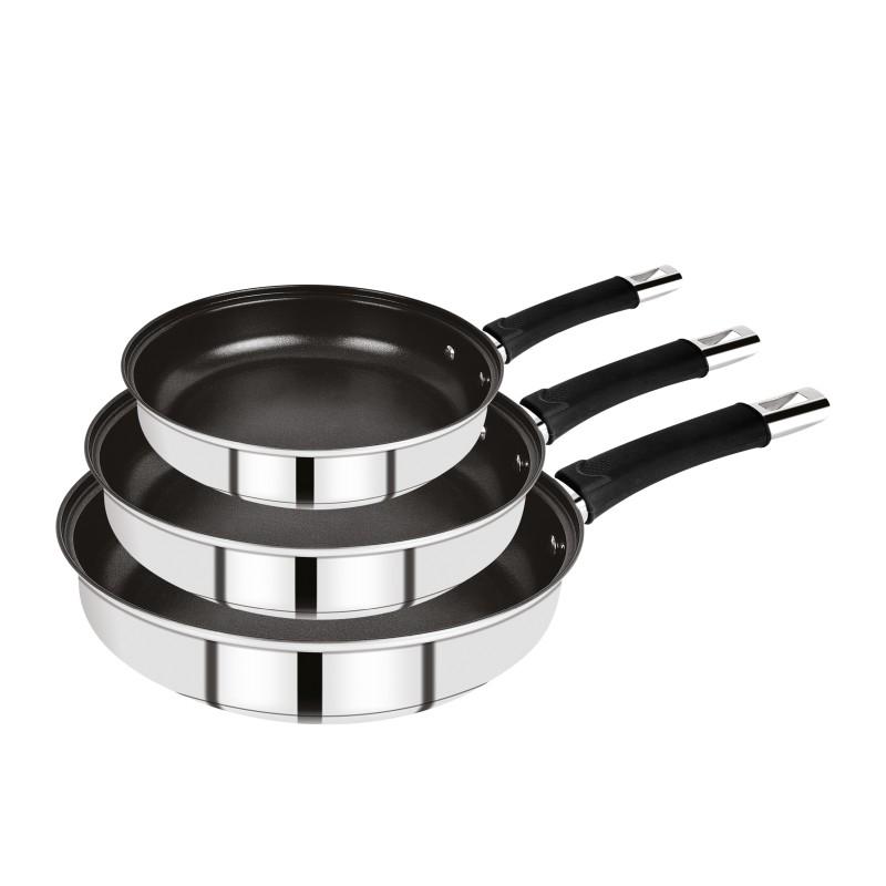 Bergner Sada pánví s nepřilnavým povrchem ALENA 18,20,24 cm nerez