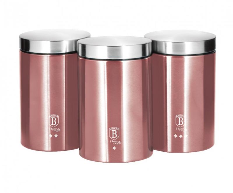 Berlingerhaus Dóza na potraviny sada 3 ks I-Rose Edition