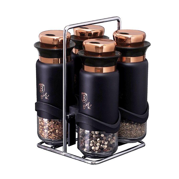 Berlingerhaus Kořenky ve stojanu sada 5 ks Black Rose Collection