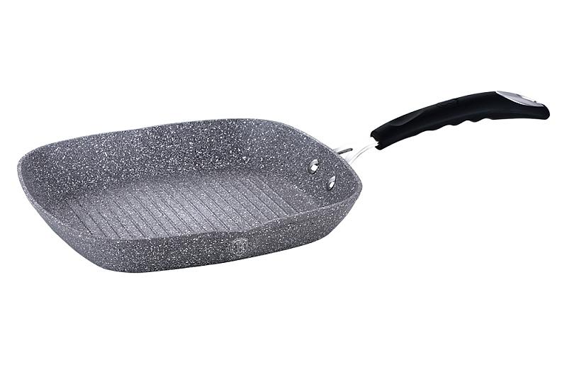 Berlingerhaus Pánev grilovací s mramorovým povrchem 28 cm Gray Stone Touch Line