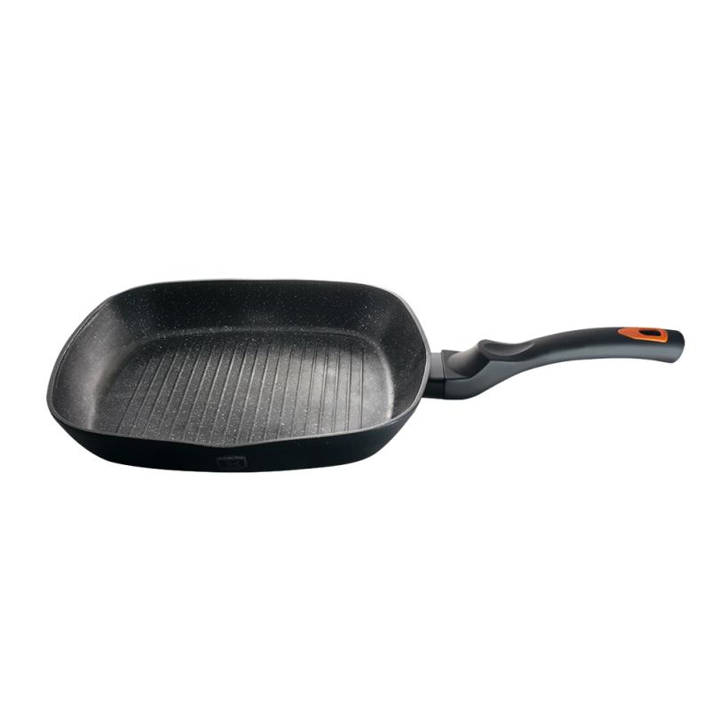 Berlingerhaus Pánev grilovací s mramorovým povrchem Granit Diamond Line 28 cm