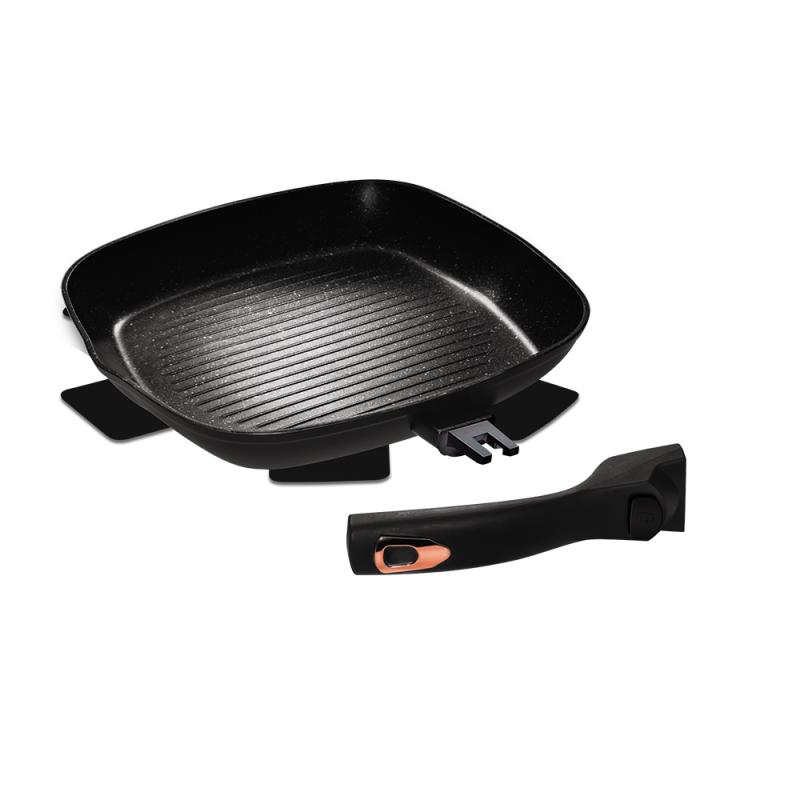 Berlingerhaus Pánev grilovací s odnímatelnou rukojetí 28 cm Black Rose Collection