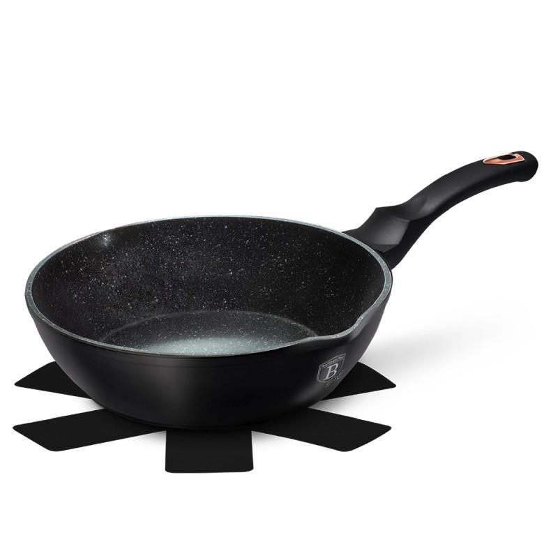 Berlingerhaus Pánev hluboká s mramorovým povrchem 24 cm Black Rose Collection