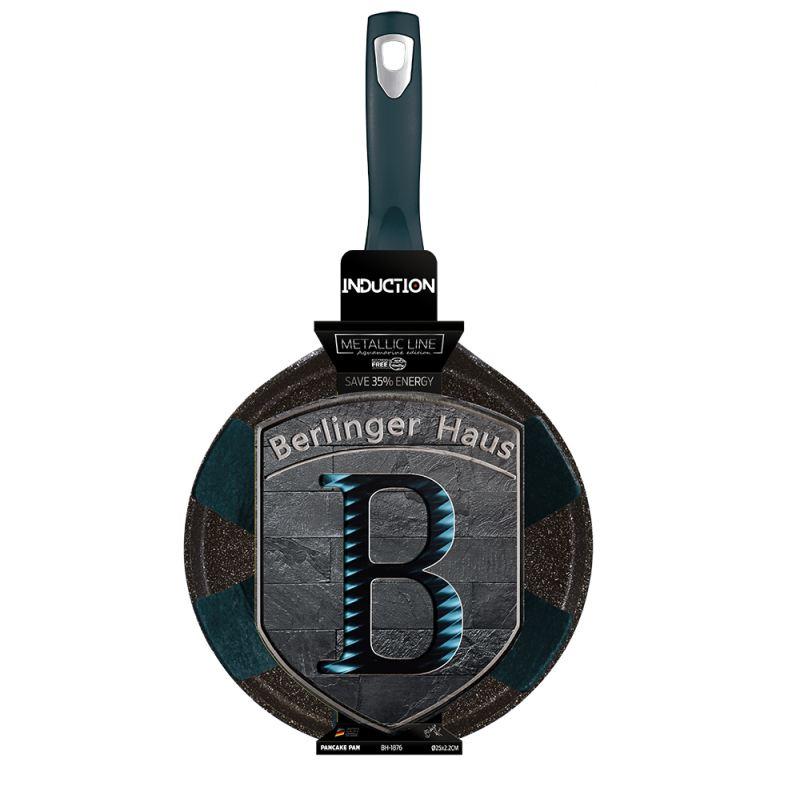 Berlingerhaus Pánev na palačinky s mramorovým povrchem 25 cm Metallic Line Aquamarine Edition