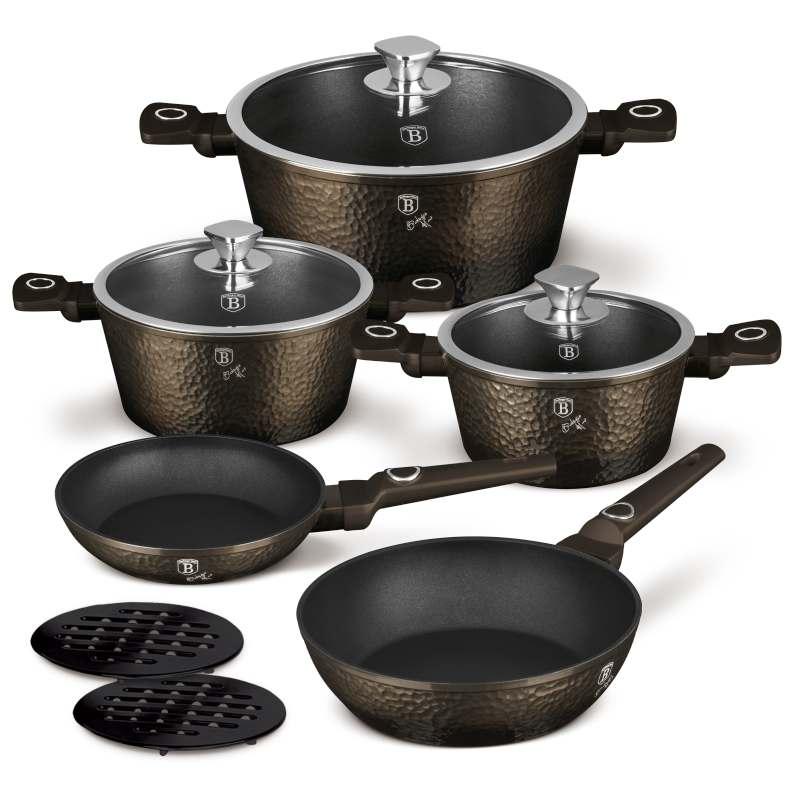 Berlingerhaus Sada nádobí s titanovým povrchem 10 ks Primal Gloss Collection