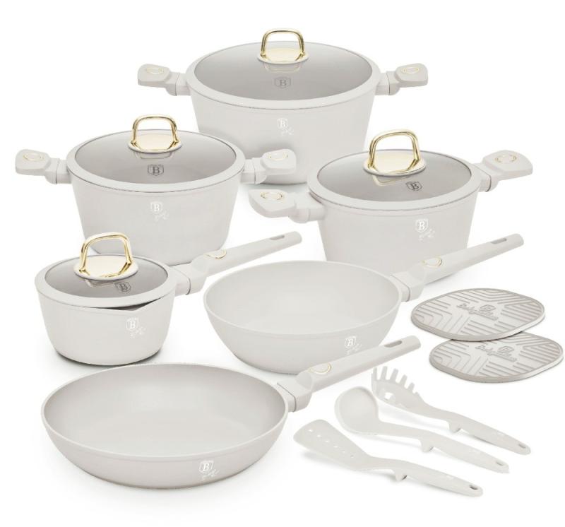 Berlingerhaus Sada nádobí s titanovým povrchem 15 ks Sahara Collection