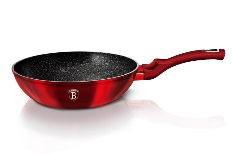 Berlingerhaus Wok s mramorovým povrchem 28 cm Burgundy Metallic Line