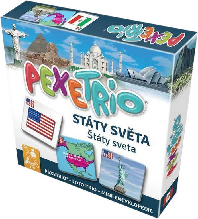 BETEXA Hra naučná Pexetrio Státy světa (společenská hra)
