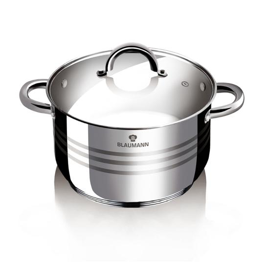 Blauman BLAUMANN Hrnec s poklicí nerez 20 cm Gourmet Line
