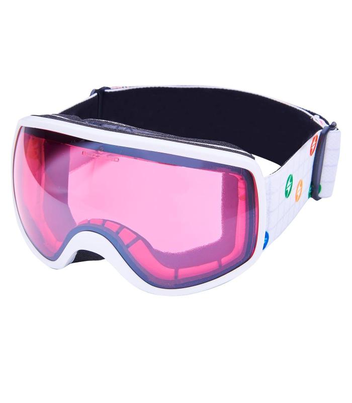 Blizzard 963 DAO white shiny rosa1 silver mirror lyžiarske okuliare