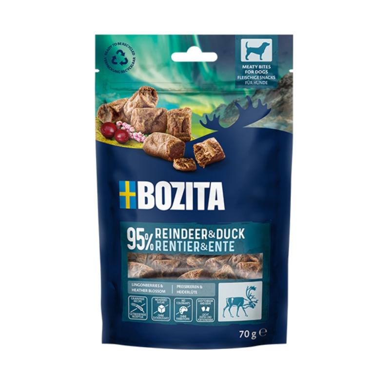 Bozita Dog Snacks Meaty Bites Reindeer Duck GF 70 g