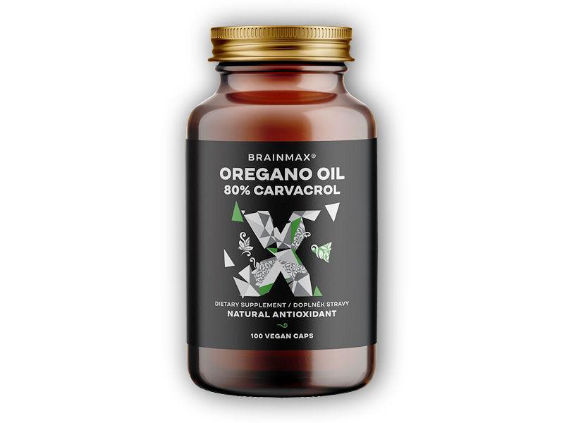 BrainMax Oregano Oil 80% Carvacrol 100 rastlinných kapsúl