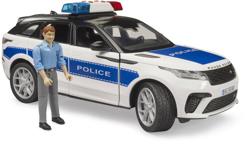 Bruder 02890 Auto Range Rover Velar policie model na baterie Světlo Zvuk