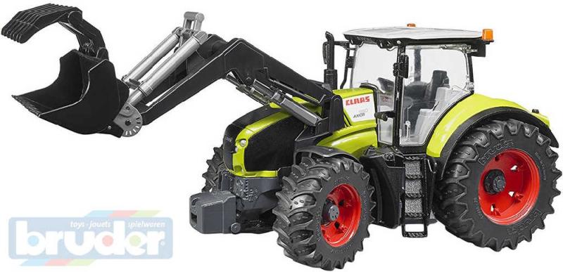 Bruder 03013 Traktor Claas Axion 950 s čelním nakladačem 1:16 plast