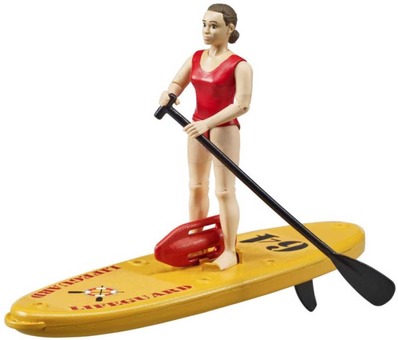 Bruder 62785 Záchranný vodní set plavčík s paddleboardem