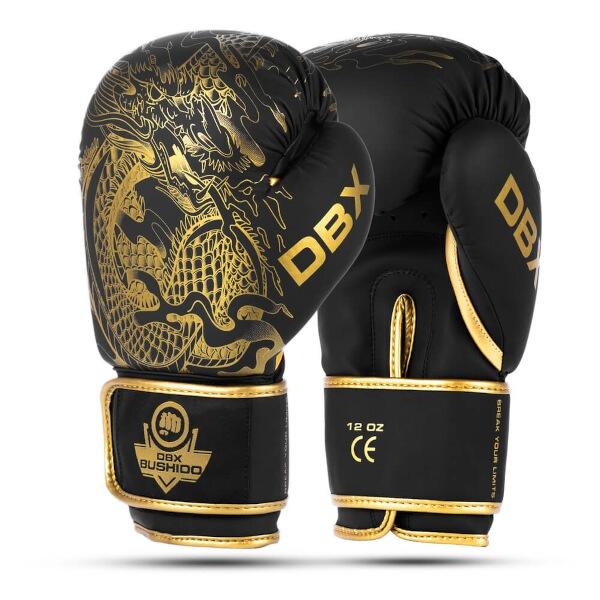 Levně BUSHIDO Boxerské rukavice DBX Gold Dragon