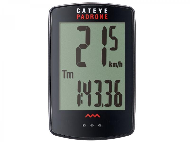 CATEYE Cyklopočítač CAT Padrone (PA100W) (čierna)