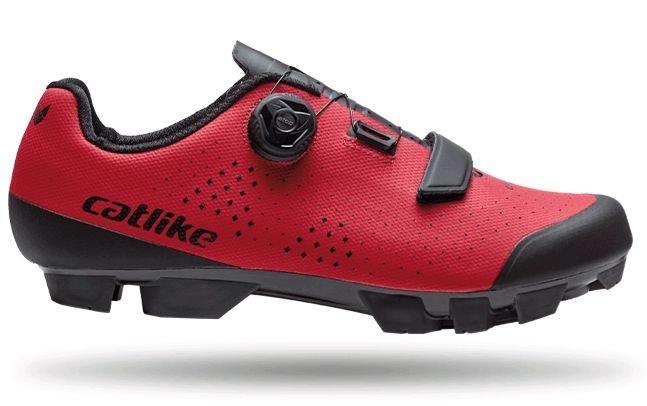 Levně Catlike Kompacto X1 MTB Nylon červené tretry - 42 EU