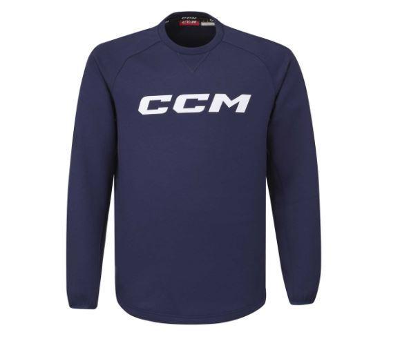 Levně CCM Mikina Locker Room Fleece Crew SR - Senior, M, červená